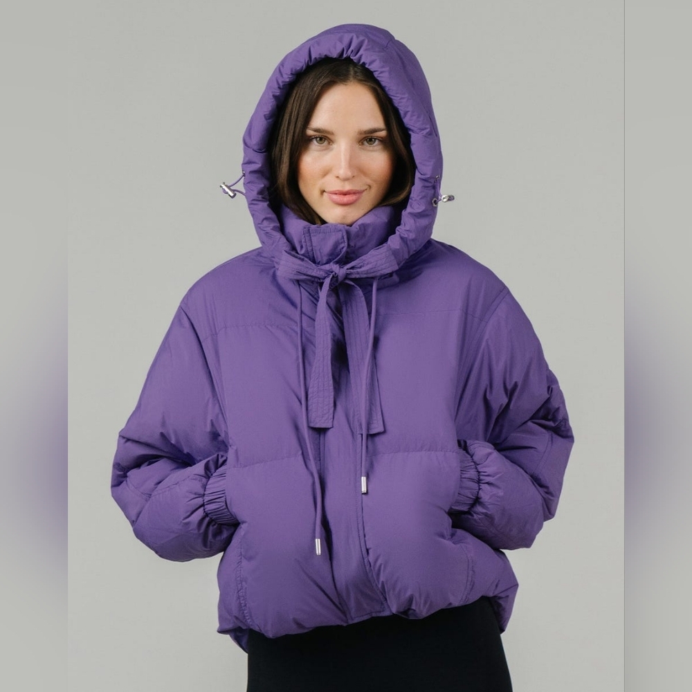 Zyia Purple Stanley Peak Puffy Coat